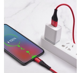 Кабель USB - micro USB Hoco X38 Cool Charging (red)#1984441
