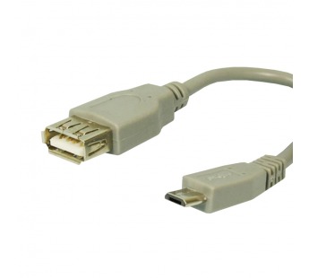 Шнур USB OTG (шт. micro USB - гн. USB А) 0.15м "Арбаком"