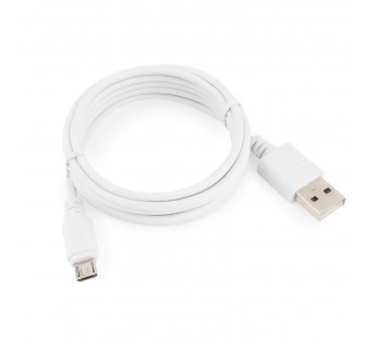 USB кабель для зарядки micro USB "Cablexpert" (белый, пакет) 1.8м#1693239