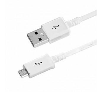 USB кабель для зарядки micro USB (длинный штекер, белый) "Rexant" 1м#1733292
