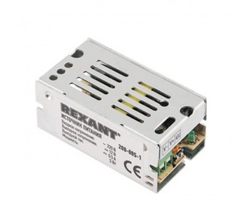 Источник питания 12В,  0,5А 5Вт, с разъёмами под винт, IP23 "Rexant"#2121699