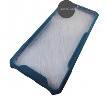                                 Чехол силикон-пластик iPhone 12/12 Pro (6,1") прозрачный с окантовкой темно-зеленый*#2048507