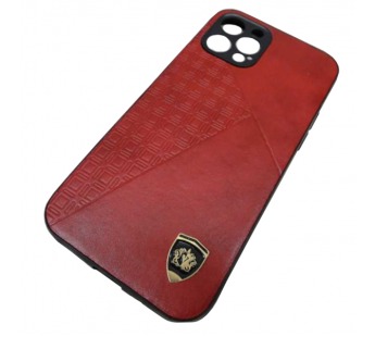                                 Чехол силиконовый iPhone 12/12 Pro (6,1") комбинированный эмблема красный*#1887347