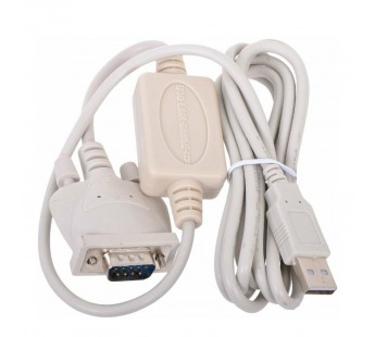 Конвертер шт. COM устройство - шт. USB (DB9M/AM, WinXP-Win10) 1,8м "Cablexpert"#1652086