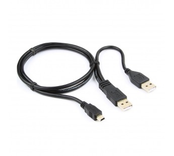 Шнур USB (A)шт.+USB (A)шт. -  5 pin mini USBшт. 0,9м "Cablexpert"#1439629