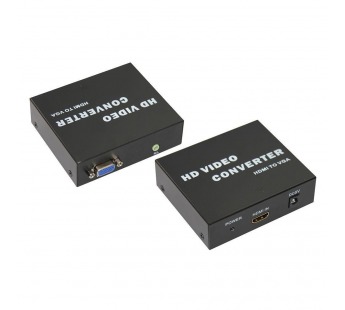 Конвертер вход гн.VGA + гн.3,5мм - гн.HDMI выход "Rexant"#810386