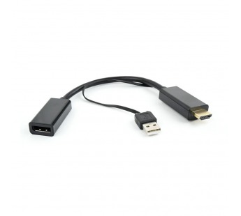 Конвертер шт. HDMI -  гн. DisplayPort (HD19M+USBxHD20F) "Cablexpert"