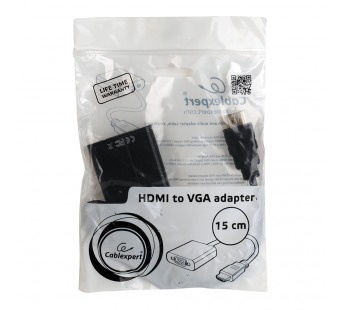 Переходник шт. HDMI - гн. VGA (с питанием 5В по HDMI) "Cablexpert"#685522