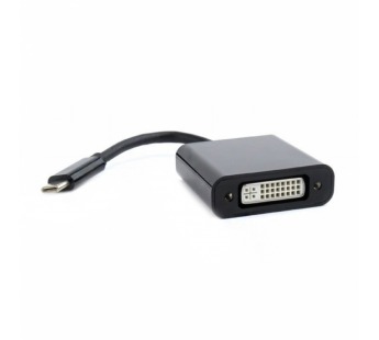 Переходник шт.USB Type-C - гн.DVI, кабель 15см. "Cablexpert"