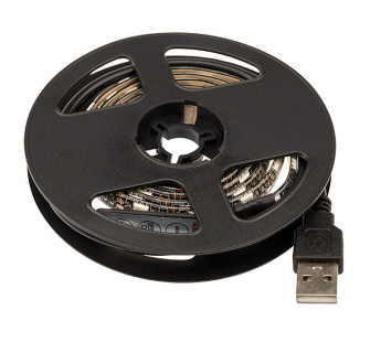 Лента LED  с USB коннектором 5В, 10мм, IP65, SMD 5050, 60 LED на 1м (RGB) "Lamper"#452479