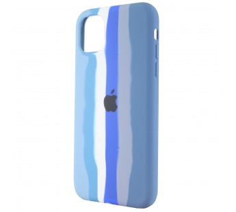 Чехол-накладка - Soft Touch для Apple iPhone 11 (blue rainbow)#585790