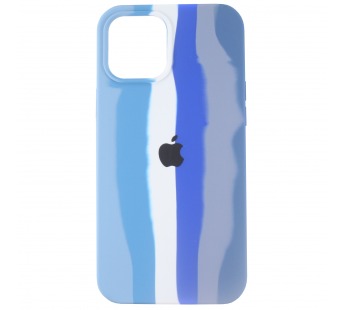 Чехол-накладка Soft Touch для Apple iPhone 12 Pro Max (blue rainbow)#585834