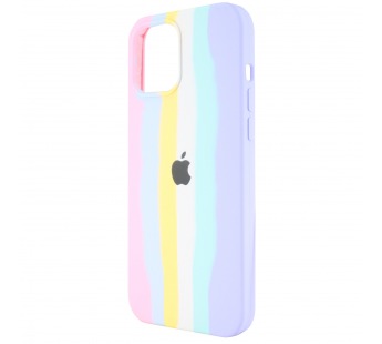 Чехол-накладка Soft Touch для Apple iPhone 12 Pro Max (pink rainbow)#585839
