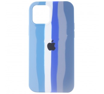 Чехол-накладка Soft Touch для Apple iPhone 12/iPhone 12 Pro (blue rainbow)#585851