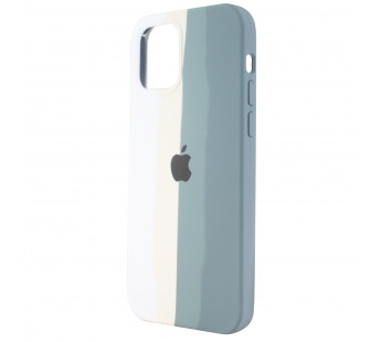 Чехол-накладка - Soft Touch для Apple iPhone 12/iPhone 12 Pro (green rainbow)#585853