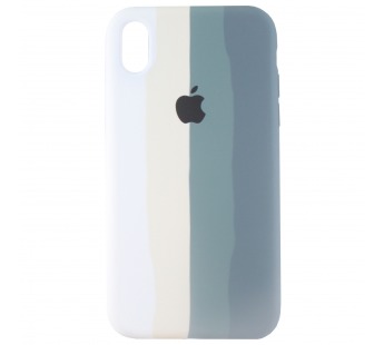 Чехол-накладка - Soft Touch для Apple iPhone XR (green rainbow)#585904