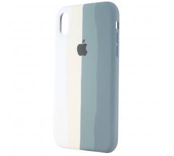 Чехол-накладка - Soft Touch для Apple iPhone XR (green rainbow)#585903