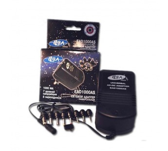 Блок питания трансформаторный универсальный 1.5-12V, 1000mA EAD1000 "Eleca"#2121771