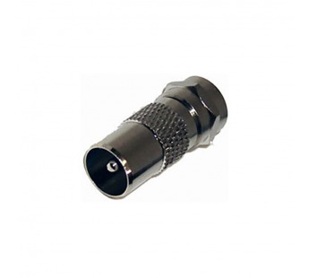 Переходник шт.TV - шт.F (металл)#2079323