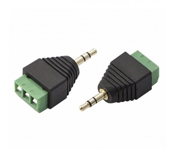 Штекер 3,5 мм стерео с клеммной колодкой#774104