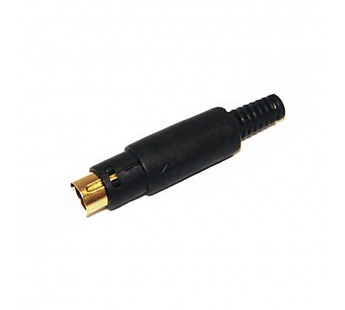 Штекер mini DIN 4 pin (SVHS) на кабель Gold
