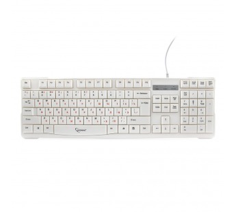 Клавиатура "Gembird" KB-8352U, USB, 105 клавиш (белый)#544286