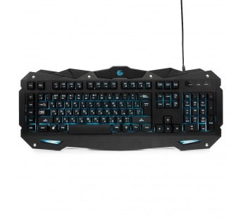 Клавиатура игровая "Gembird" KB-G200L,USB, 105кл.+ 5 клавиш, подсветка 7цветов, кабель 1,8м(чёрный)