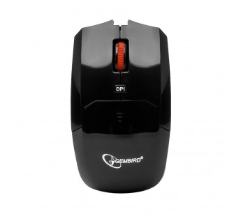 Мышь компьютерная беспроводная "Gembird" MUSW-212, 3кн.+колесо кнопка, 1600DPI, 2.4ГГц (чёрный)#454308