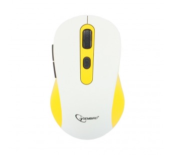 Мышь компьютерная беспроводная "Gembird" MUSW-221-Y, 5кн.+колесо кнопка, 800,1200,1600DPI, 2.4ГГц (б#2132188