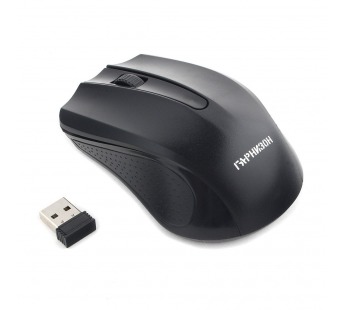 Мышь компьютерная беспроводная "Гарнизон" GMW-430, 2кн.+колесо кнопка, 1200DPI, чип X (чёрный)#2125789