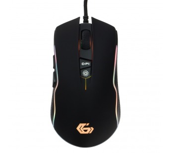 Мышь компьютерная игровая "Gembird" MG-700, USB, 6кн.+колесо кнопка, 2500DPI, кабель 1,7м (чёрный)#454230