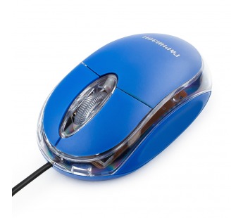 Мышь компьютерная "Гарнизон" GM-100B, USB, 2кн.+колесо кнопка, 1000DPI, чип-X (синий)#454149