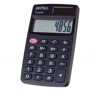 Калькулятор Perfeo  PF_B4856, карманный, 8-разр., черныйPerfeo  PF_B4856, карманный, 8-разр., черный#947150