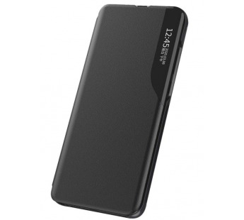                                 Чехол-книжка Xiaomi Redmi 9A Smart View Flip Case под кожу черный*#459167