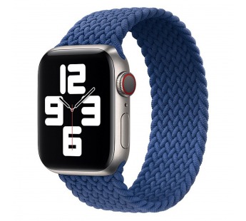 Ремешок - ApW14 для Apple Watch 38/40 mm тканевый монобраслет L (blue)#454747