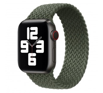 Ремешок - ApW14 для Apple Watch 38/40 mm тканевый монобраслет L (dark green)#454746