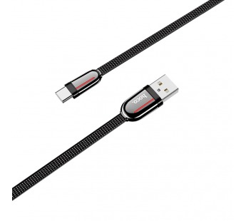 Кабель USB HOCO (U74) Type-C (1,2м) плоский (черный)#1700970