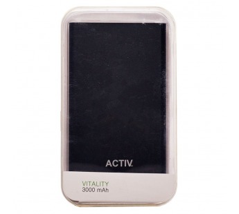 Внешний аккумулятор Activ Vitality 3000 mAh (black)#158727