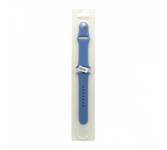Силиконовый ремешoк для часов Apple Watch 38/40мм синий (024) (L)#2094911