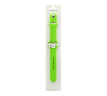 Силиконовый ремешoк для часов Apple Watch 42/44/45/49 мм зеленый (031) (L)#460217