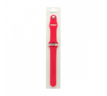 Силиконовый ремешoк для часов Apple Watch 42/44/45/49 мм розовый (056) (L)#469833