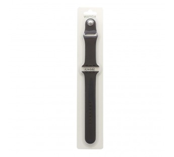 Силиконовый ремешoк для часов Apple Watch 42/44мм серый (015) (L)#469831