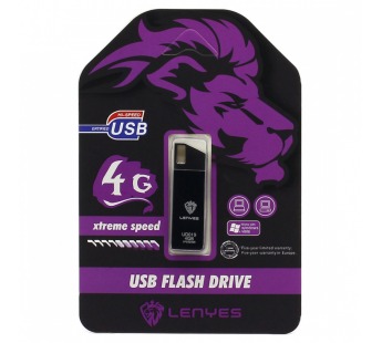 USB 4GB Lenyes (UD019) Black#458094