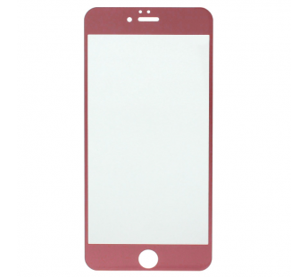 Защитное стекло 5D для Apple iPhone 6 Plus розовое#459199