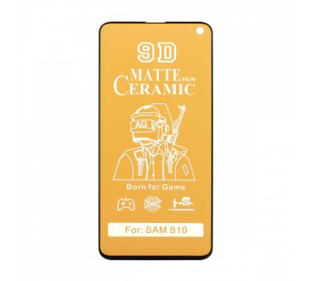 Защитная пленка Ceramic для Samsung Galaxy S10 матовая тех. пак#577537