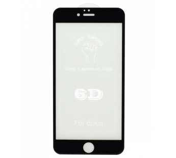 Защитное стекло 6D для Apple Iphone 6 Plus черное#456674