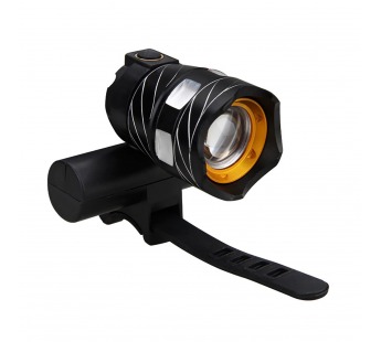 Аксессуары для велосипеда и самоката - фонарь для велосипеда 887 (black) 1200 mAh#457305