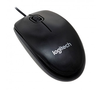 Мышь компьютерная проводная Logitech M90 (цвет чёрный, в коробочке)#459216