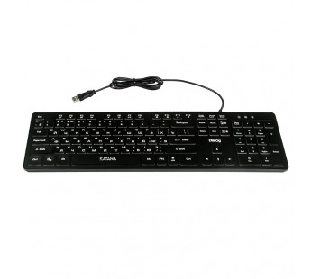 Клавиатура Dialog KK-ML17U BLACK Katana - Multimedia, с янтарной подсветкой клавиш, USB, черная#460956
