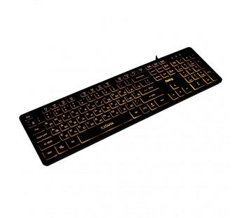 Клавиатура Dialog KK-ML17U BLACK Katana - Multimedia, с янтарной подсветкой клавиш, USB, черная#460958